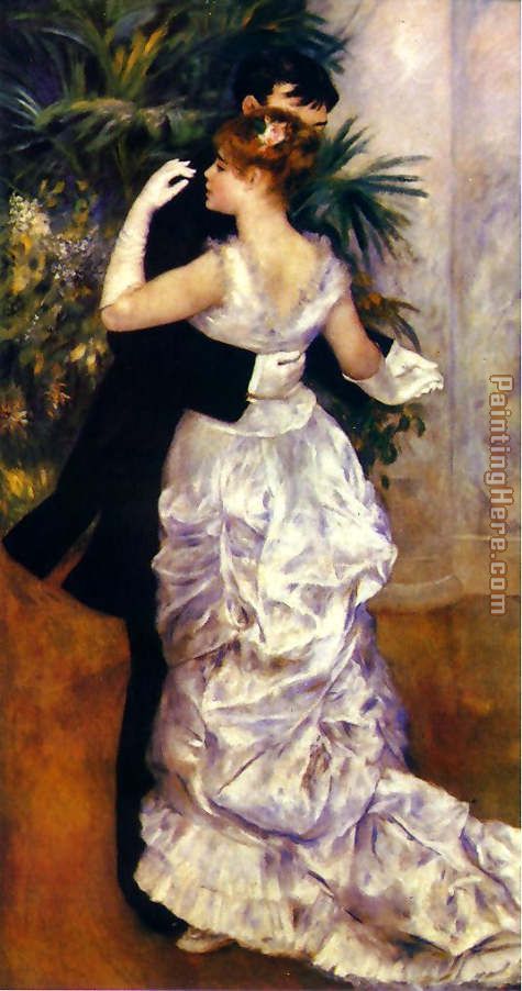 Dance in the City painting - Pierre Auguste Renoir Dance in the City art painting